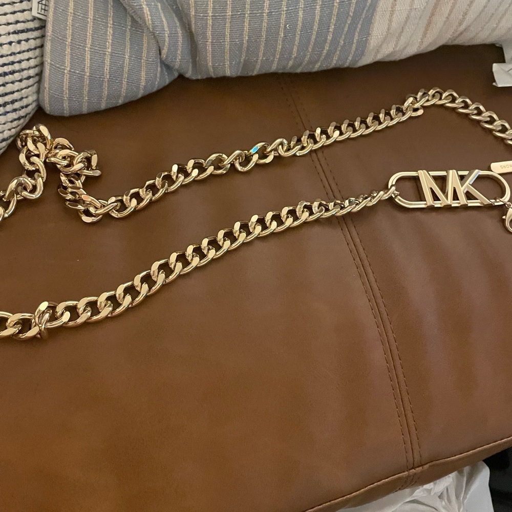 Michael Kors Gold Statement Belt